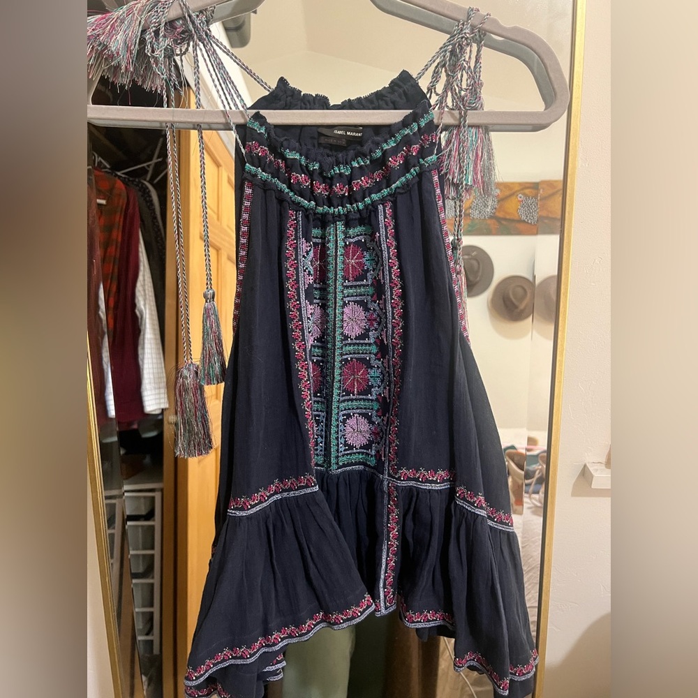 Isabel Marant Embroidered Tank Top